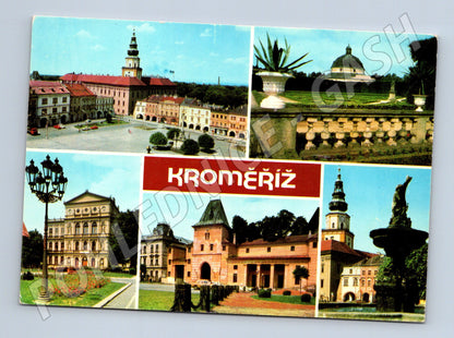 Pohlednice Kroměříž více záběrů města (M5775)