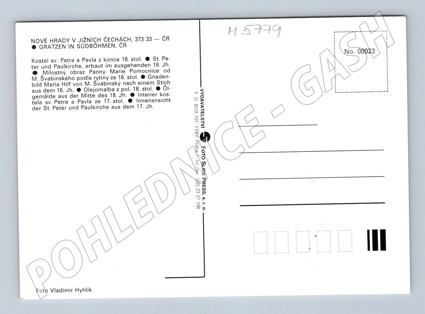 Pohlednice Nové Hrady kostel sv Petra a Pavla (M5779)