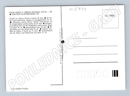 Pohlednice Nové Hrady kostel sv Petra a Pavla (M5779)