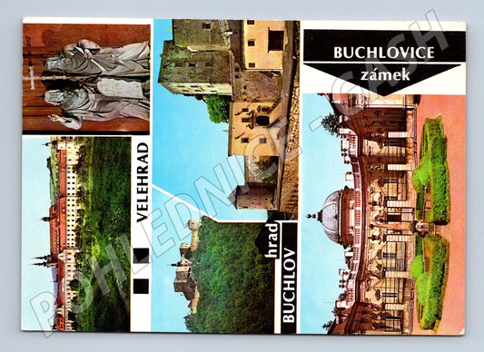 Pohlednice Buchlovice zámek Buchlov hrad Velehrad (M5780)