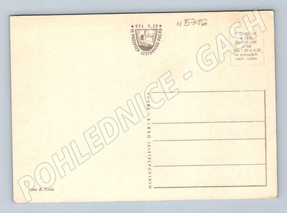 Pohlednice Mikulov historická zámek náměstí (M5786)