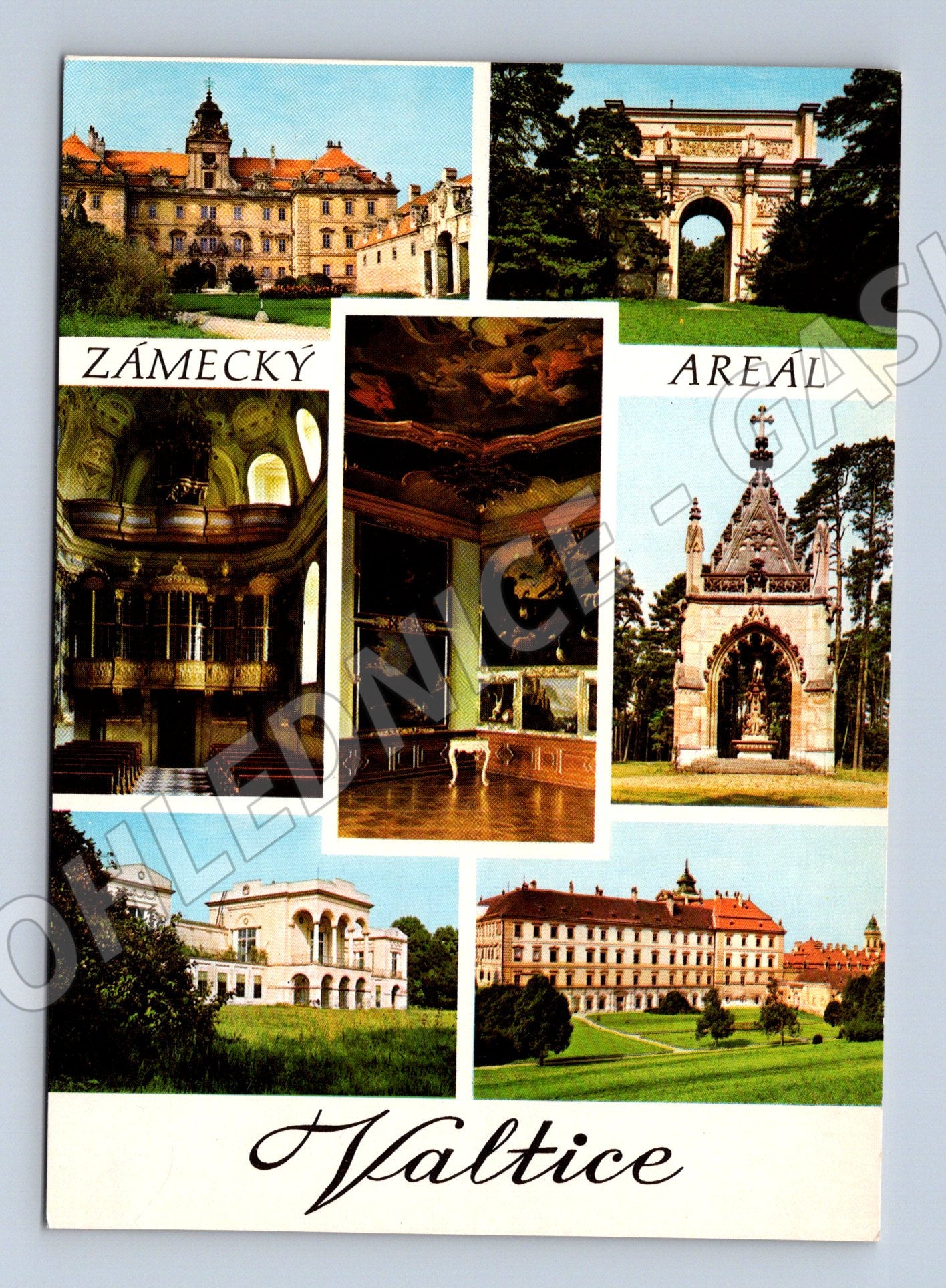 Pohlednice Zámek Valtice koláž neprošlá (M5787)