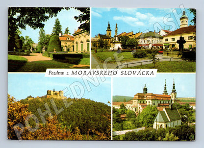 Postcard Moravian Slovakia Buchlovice Buchlov Velehrad (M5789)