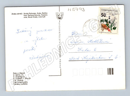 Pohlednice Zámky východních Čech více motivů (M5793)