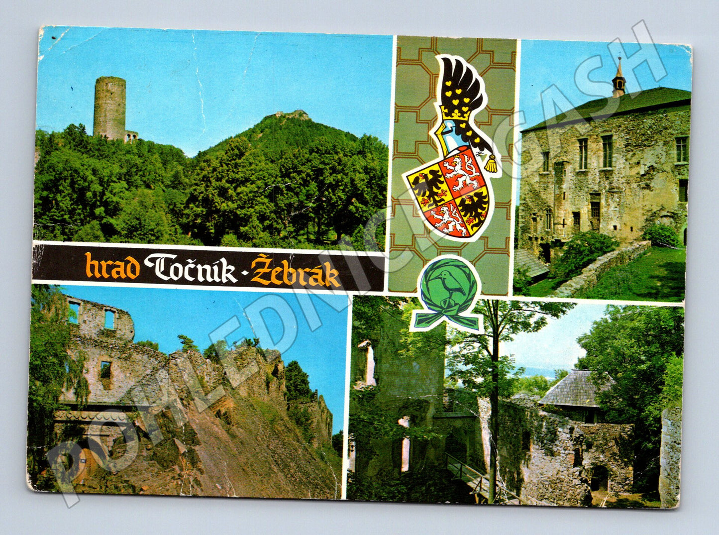 Pohlednice Hrady Točník a Žebrák více pohledů (M5795)