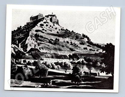 Postcard Točník Castle, the foothills and Pucherna (M5799)