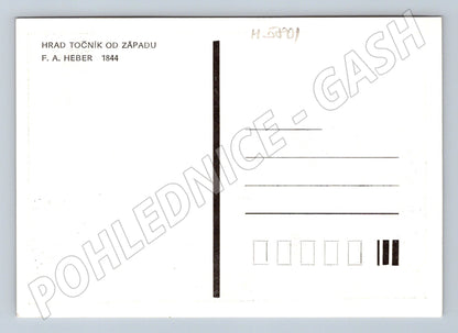 Pohlednice Hrad Točník historický motiv Heber (M5801)