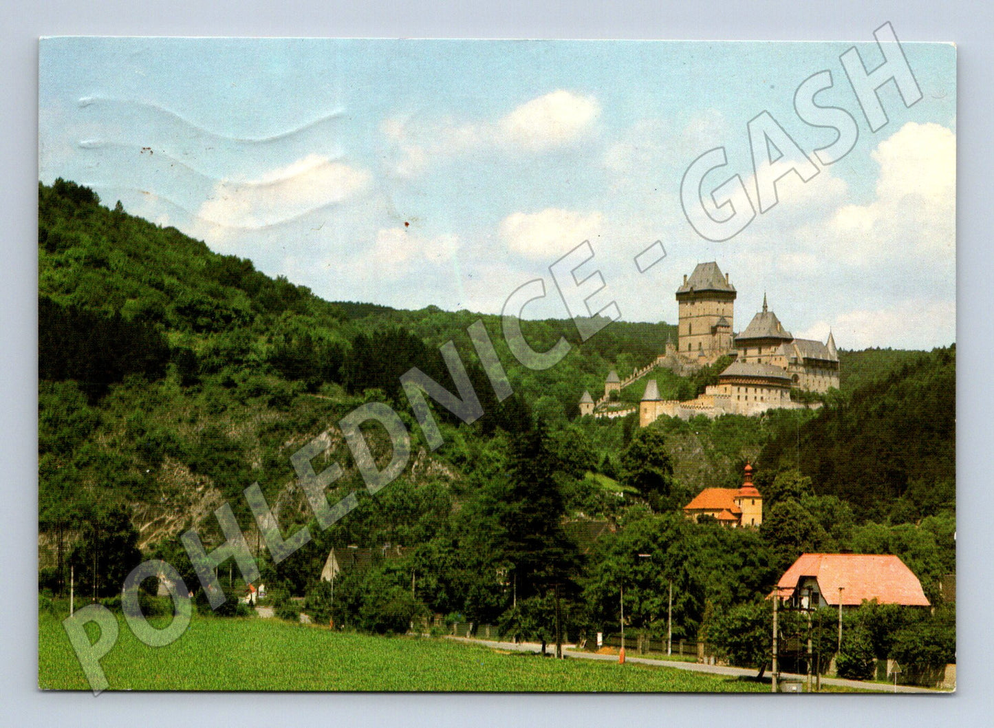 Pohlednice Hrad Karlštejn zaslaná 1973 (M5804)