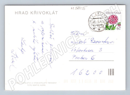 Pohlednice Hrad Křivoklát razítkovaná (M5805)