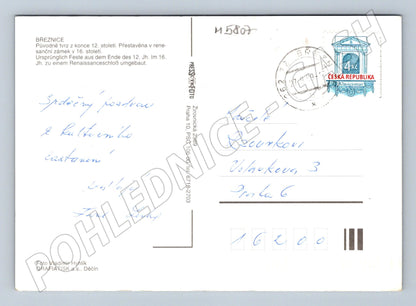 Pohlednice Zámek Březnice renesanční zaslaná (M5807)