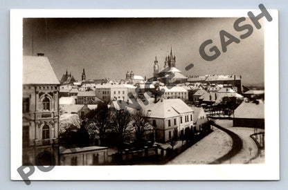 Pohlednice Klatovy zimní panorama (M581)
