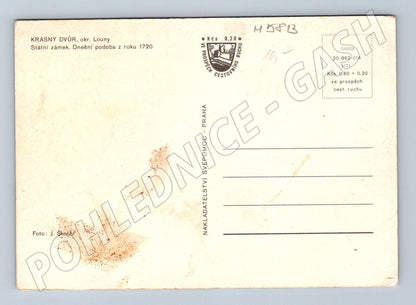 Pohlednice Zámek Krásný Dvůr Louny (M5813)