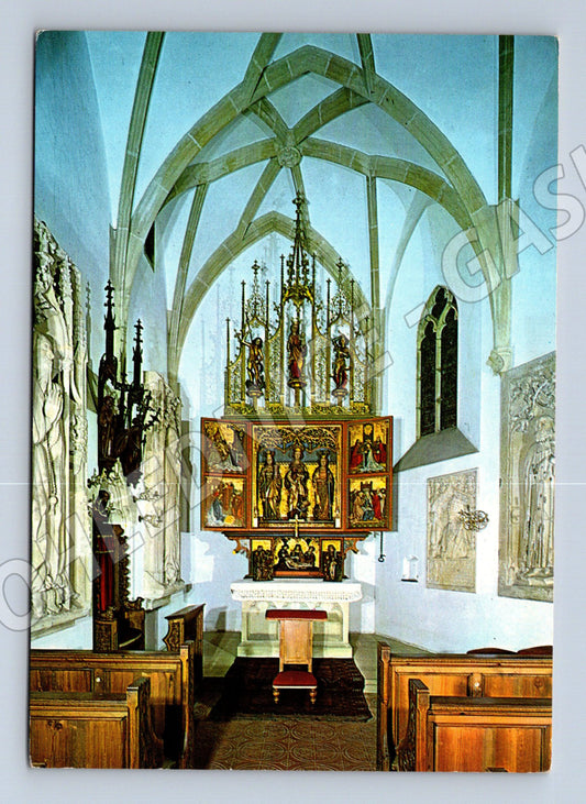 Pohlednice Bouzov hradní kaple neprošlá (M5817)