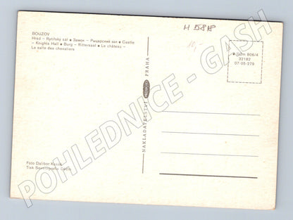 Pohlednice Bouzov rytířský sál (M5818)