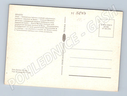 Pohlednice Hrad Bouzov velmistrova ložnice (M5819)