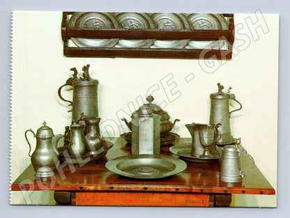 Pohlednice Červená Lhota cínové nádobí (M5834)