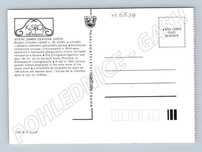 Pohlednice Červená Lhota cínové nádobí (M5834)