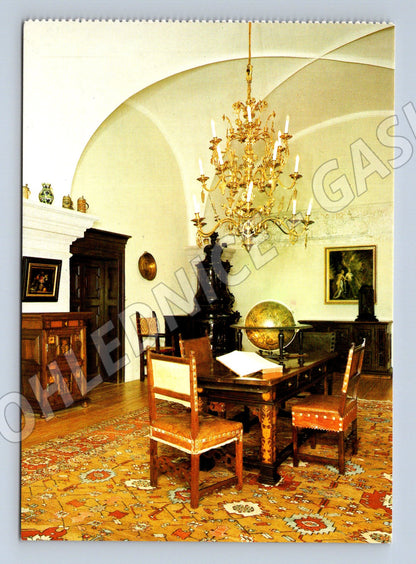 Pohlednice Červená Lhota zámecký pokoj a pracovna (M5835)