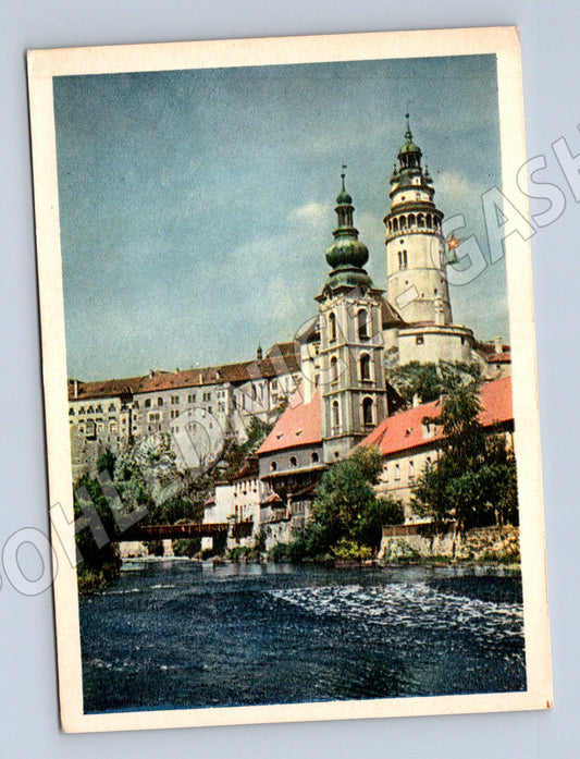 Pohlednice Český Krumlov zámek a řeka (M5838)