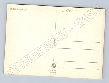 Pohlednice Český Krumlov zámek a řeka (M5838)