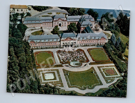 Pohlednice Zámek Dobříš s parkem letecký pohled (M5839)