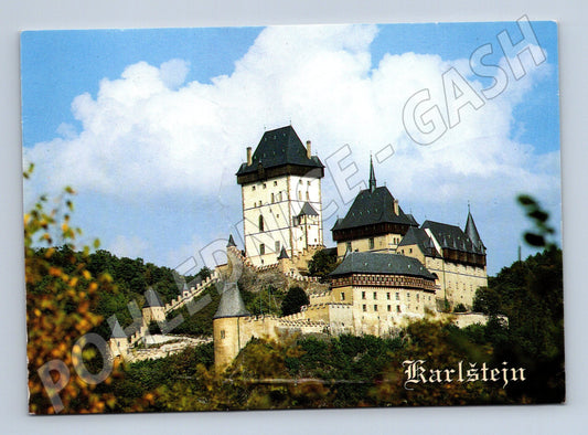 Pohlednice Karlštejn hrad barevná fotografie (M5847)