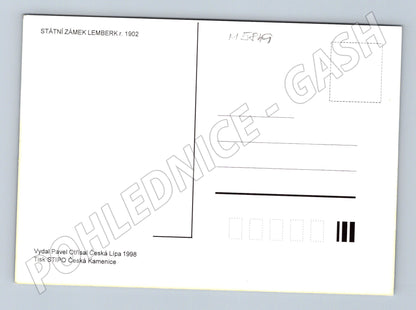 Pohlednice Zámek Lemberk historický motiv (M5849)