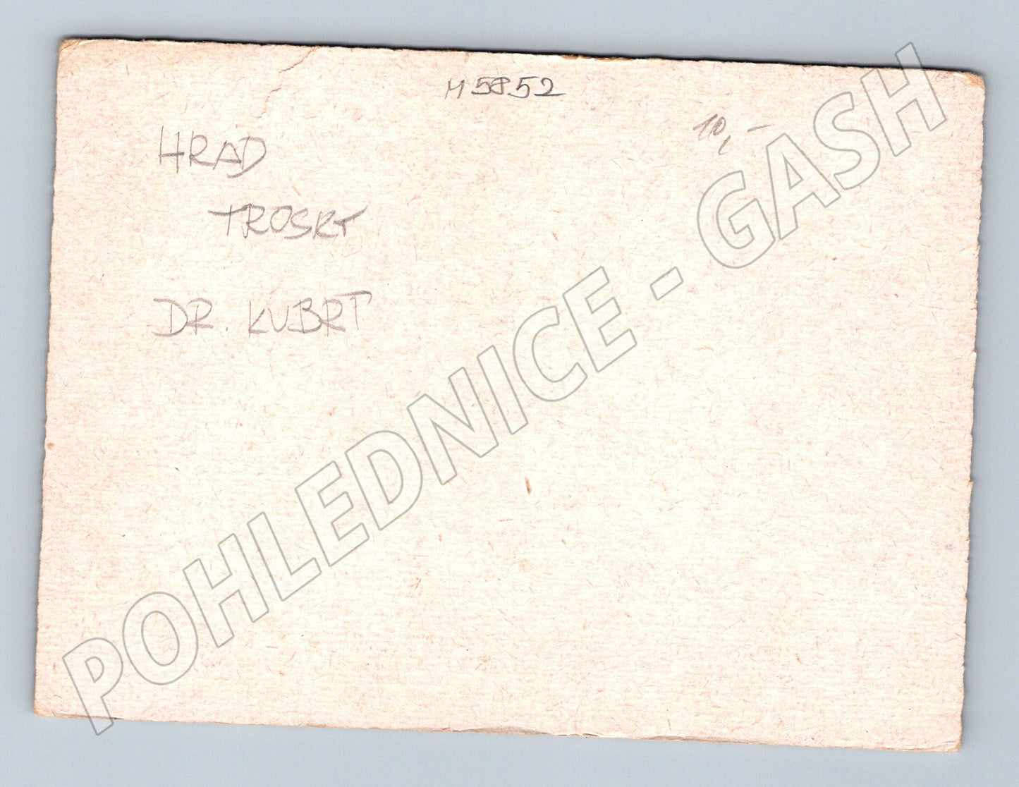 Postcard Trosky Castle Bohemian Paradise aerial view (M5852)