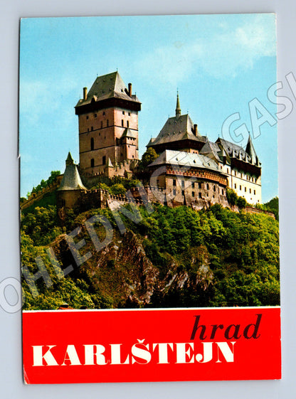 Pohlednice Karlštejn hrad odeslaná pěkný stav (M5859)