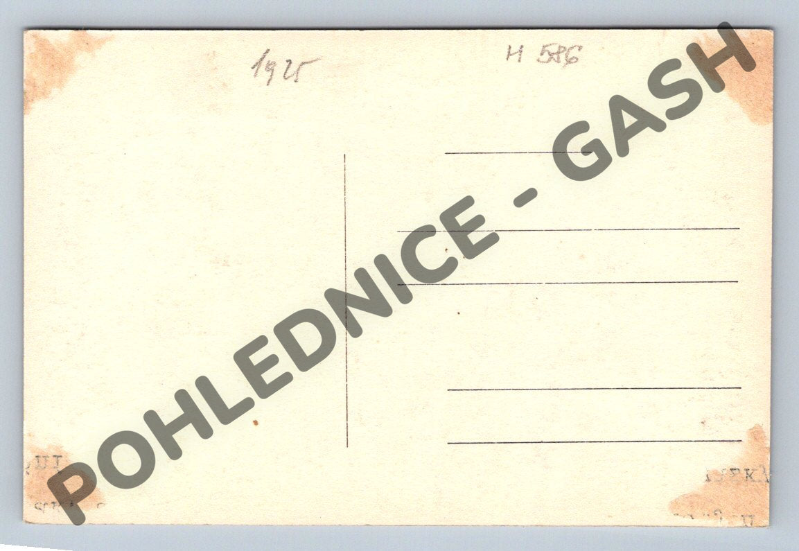 Pohlednice zámek Počátky 1925 (M586)