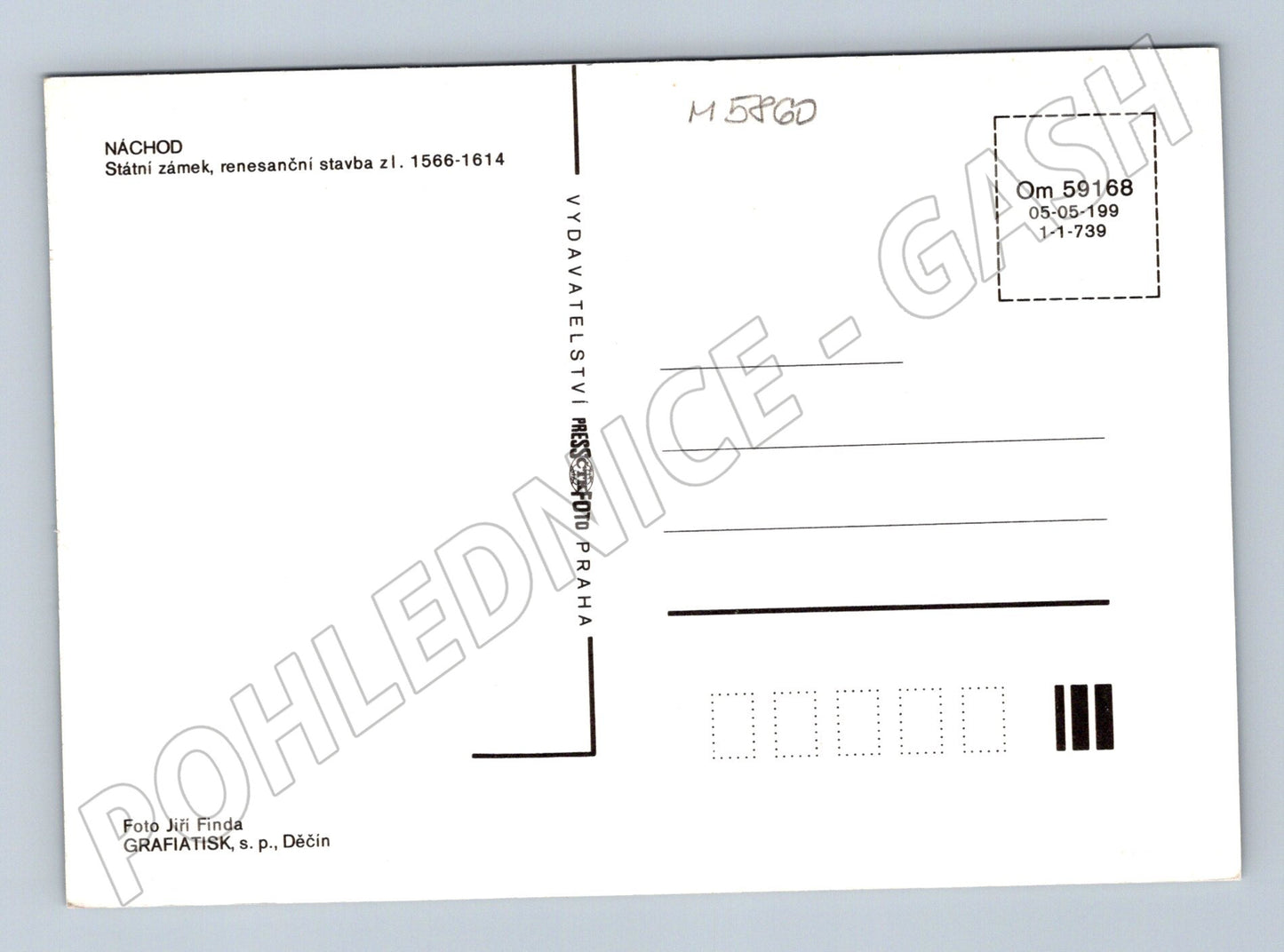 Pohlednice Náchod státní zámek renesanční (M5860)