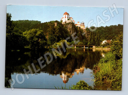 Pohlednice Vranov nad Dyjí zámek odeslaná (M5862)