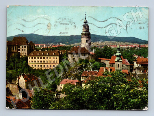 Pohlednice Český Krumlov zámek 1968 popsaná (M5866)