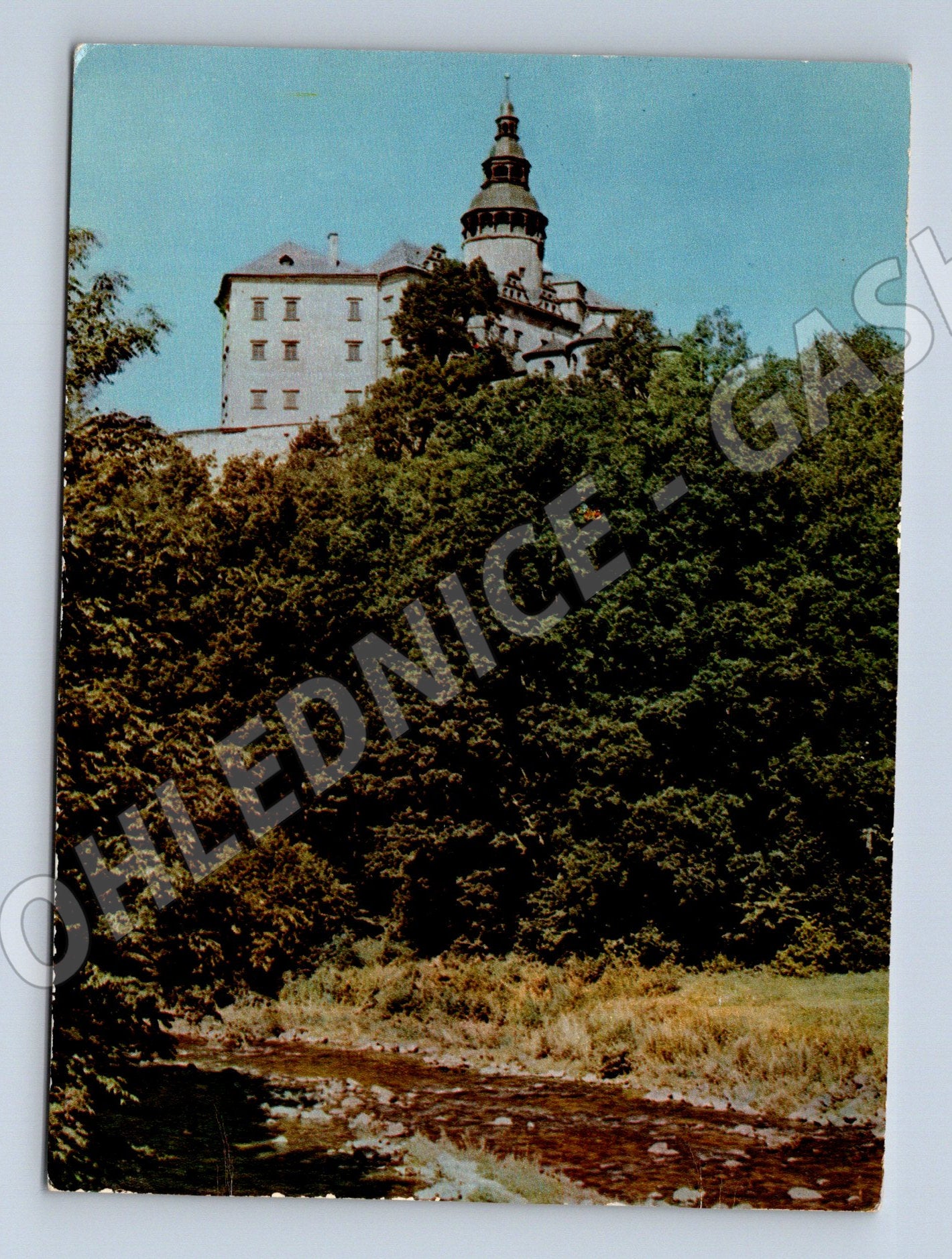 Pohlednice Frýdlant hrad s věží Indickou (M5868)