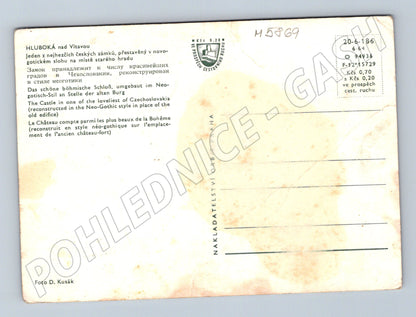 Pohlednice Hluboká nad Vltavou novogotický zámek (M5869)