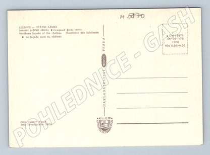 Pohlednice Lednice státní zámek severní průčelí (M5870)