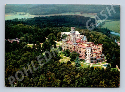 Pohlednice Hluboká nad Vltavou letecký pohled (M5871)