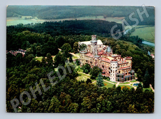 Pohlednice Hluboká nad Vltavou letecký pohled (M5871)