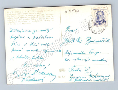 Pohlednice Jindřichův Hradec vnitřní rondel zámku (M5876)