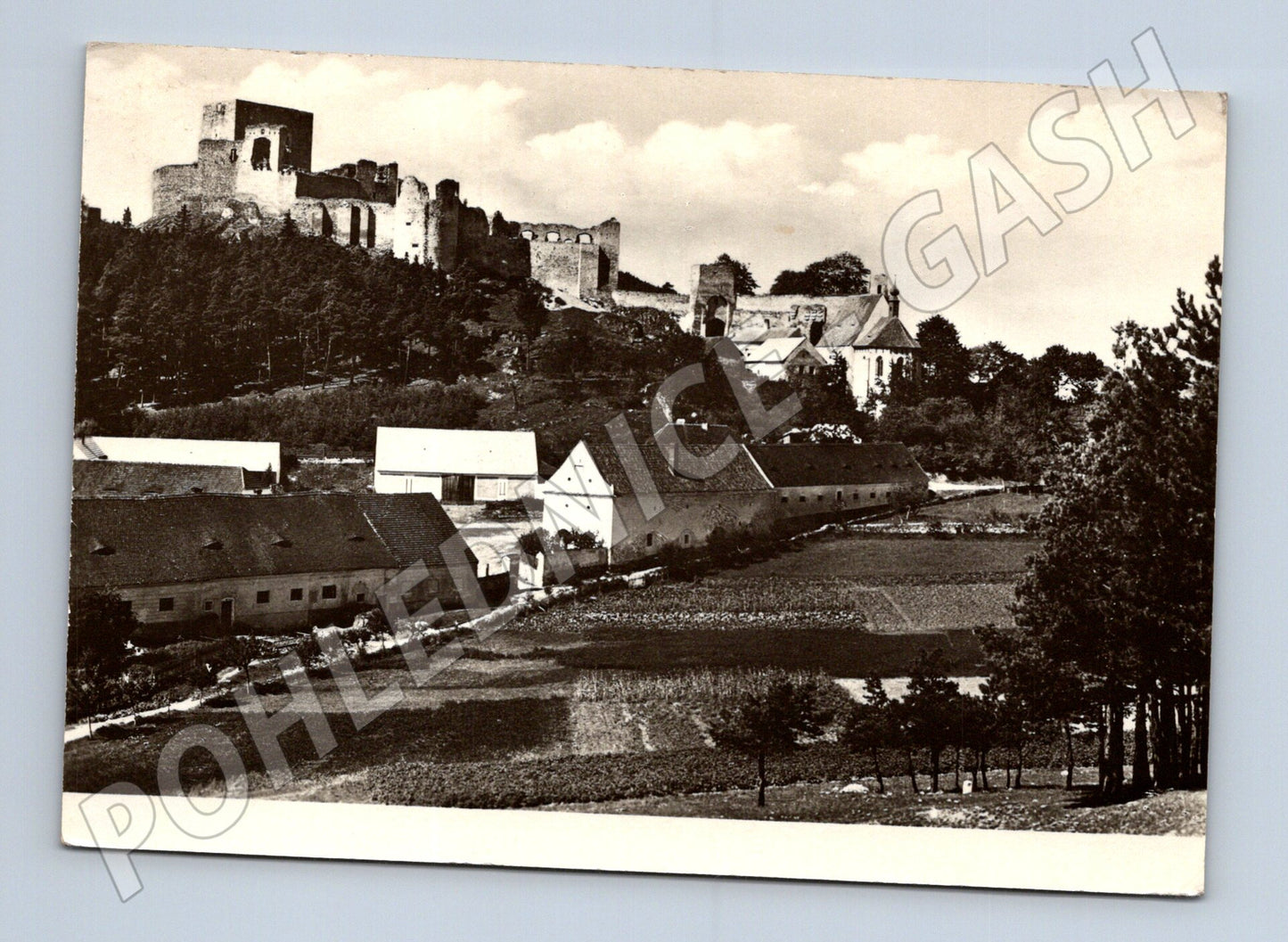 Pohlednice Šumava hrad Rábí prošlá poštou (M5878)