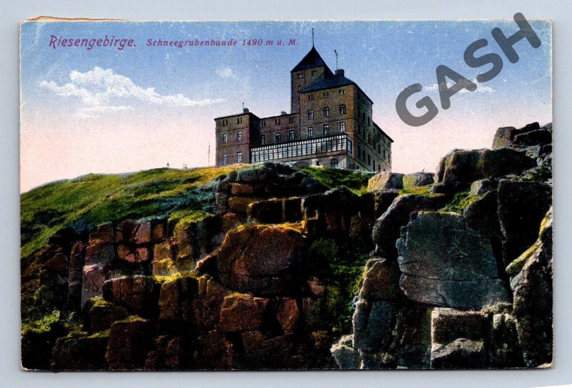 Pohlednice Riesengebirge Sněžka chata 1490 m (M588)