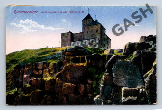 Pohlednice Riesengebirge Sněžka chata 1490 m (M588)