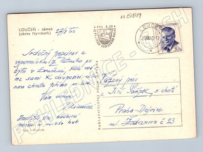 Pohlednice Loučeň historická pohlednice zámku (M5881)