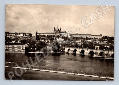 Pohlednice Praha Pražský hrad a Karlův most (M5882)