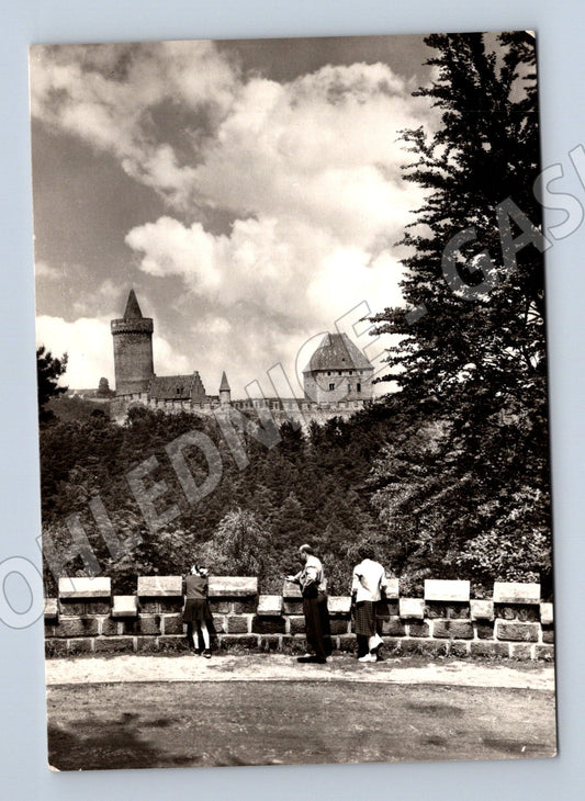 Pohlednice Kokořín státní hrad černobílá (M5885)