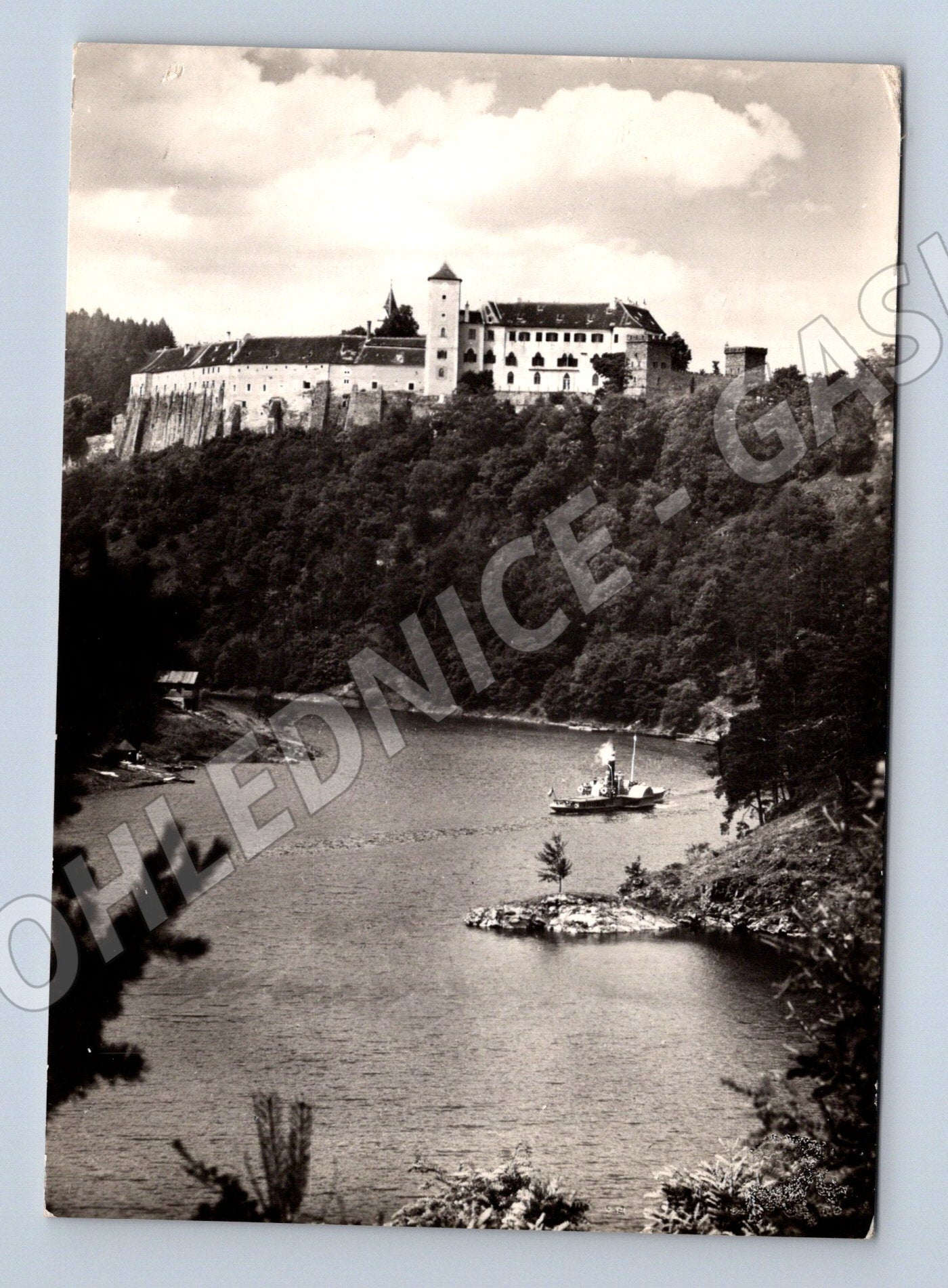 Pohlednice Hrad Bítov Orbis Praha černobílá (M5889)