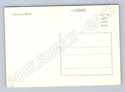 Pohlednice Hrad Bítov Orbis Praha černobílá (M5889)