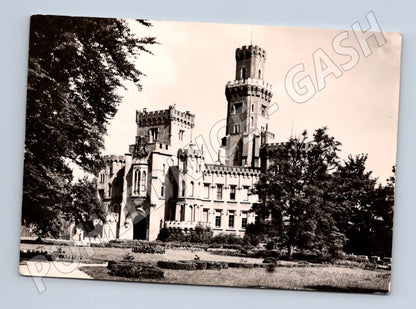 Pohlednice Zámek Hluboká nad Vltavou černobílá (M5892)