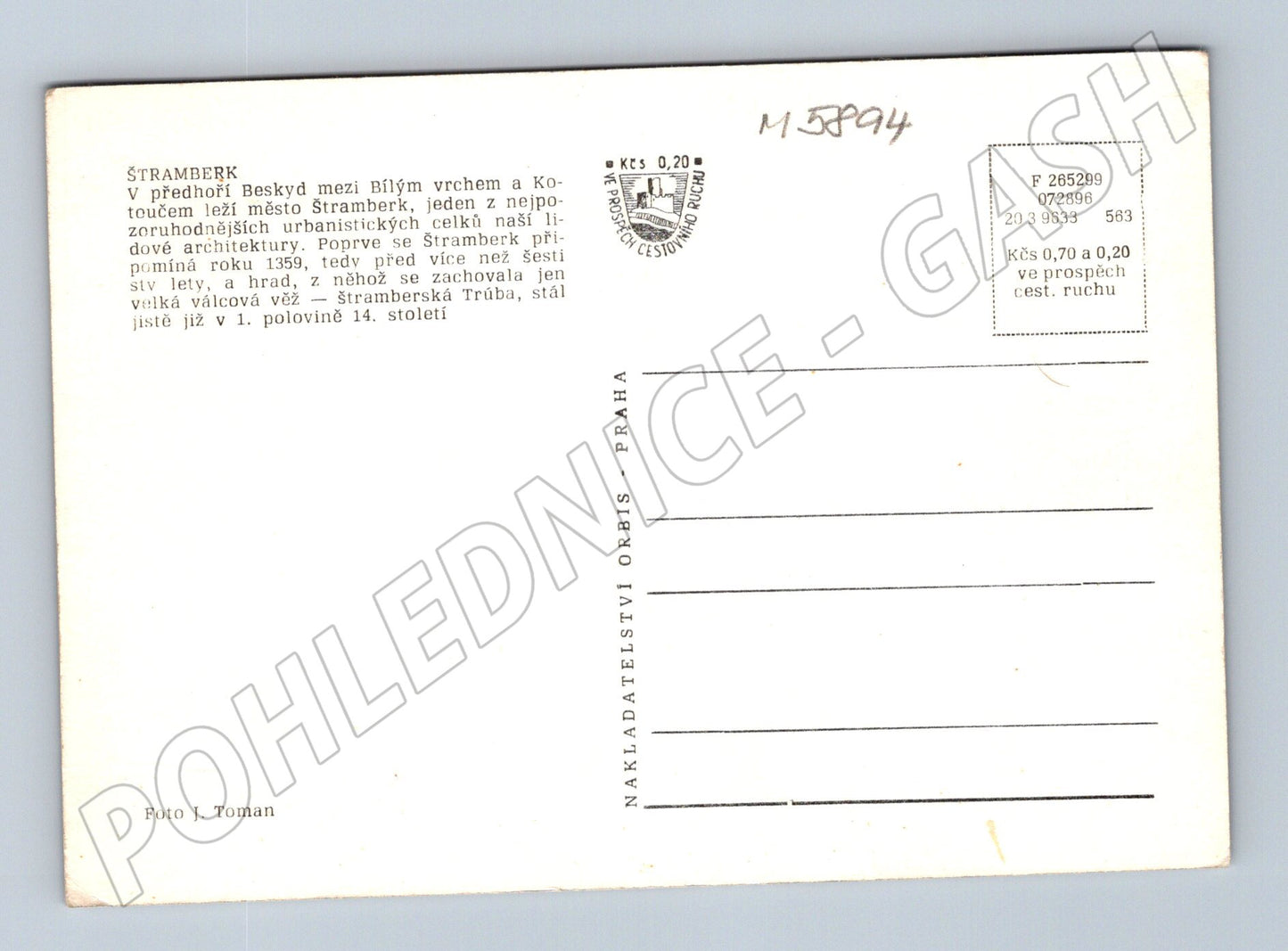 Pohlednice Štramberk město a Trúba (M5894)
