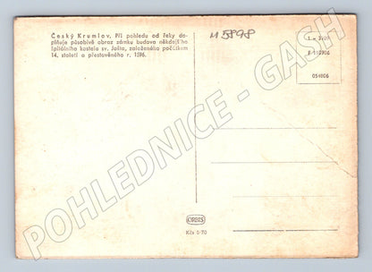 Pohlednice Český Krumlov zámek a sv. Jošt (M5898)